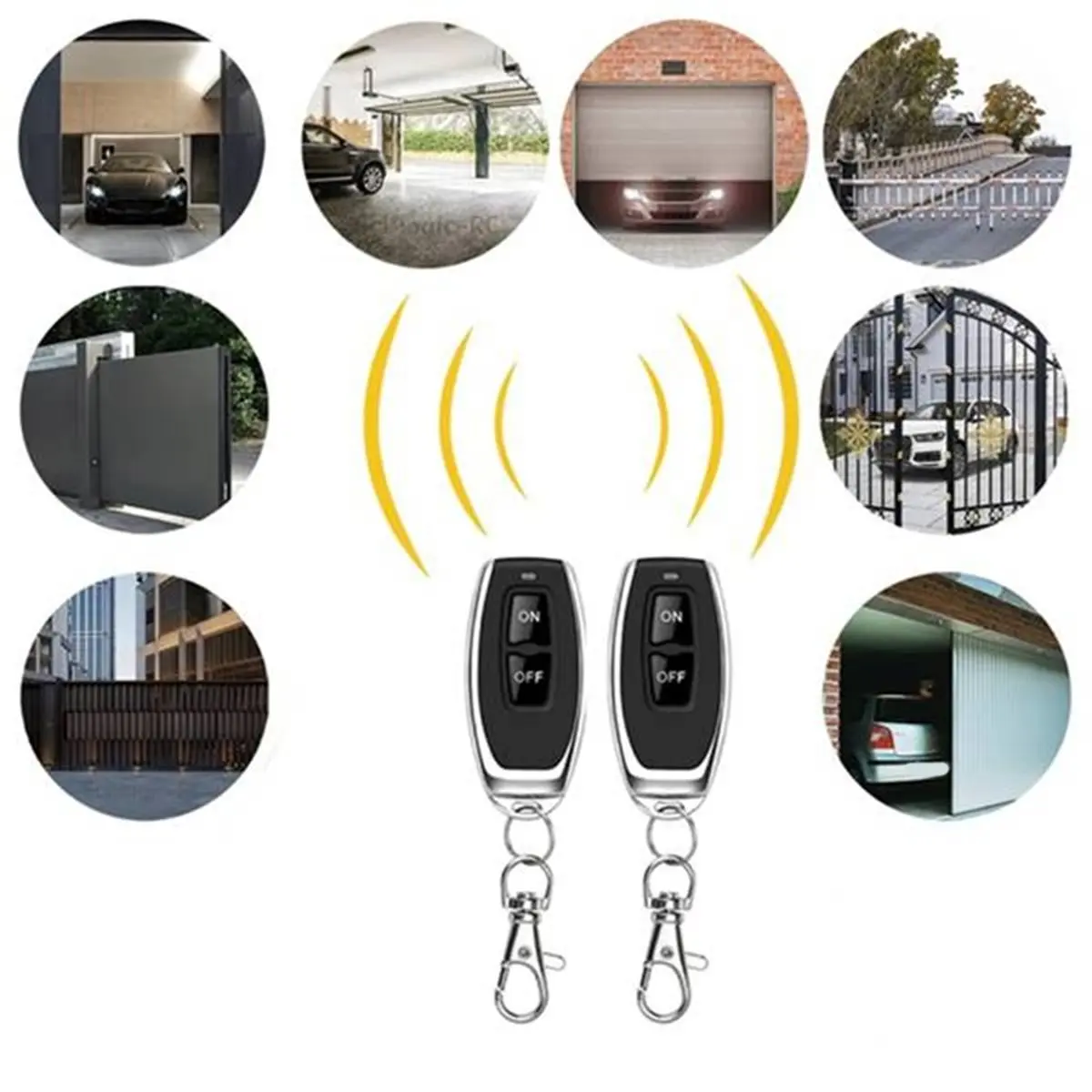 ^DT1228~~5pcs 433MHz Wireless Remote Control Switch for 220V 30A Relay Lighting Dust Collector Pump Motor Fan & More