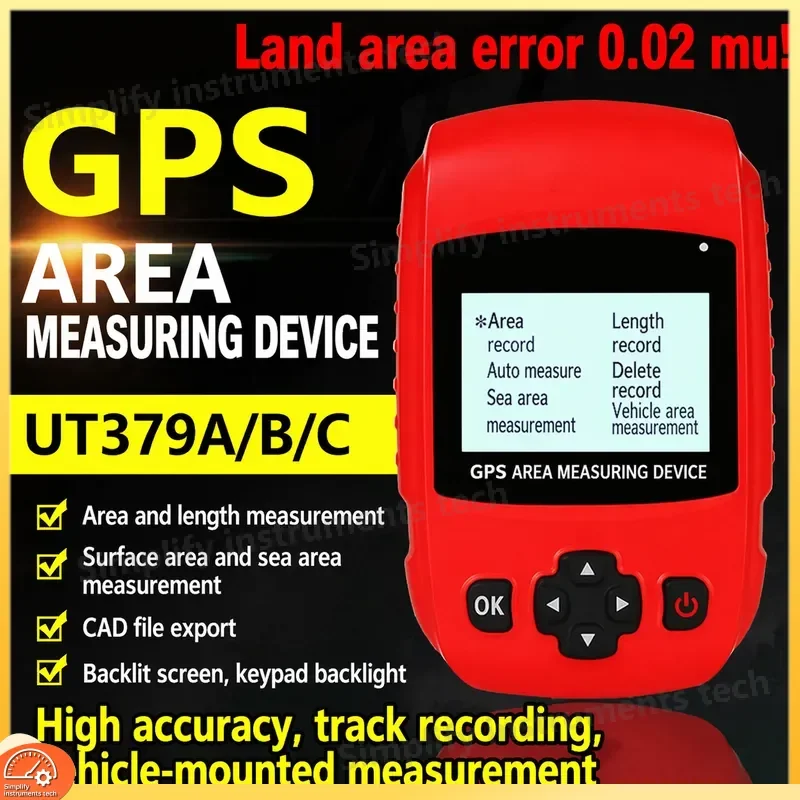 High Precision GPS Area Meter Handheld Land Survey Meter for Vehicle Farming Construction Real Estate Measurement Distance