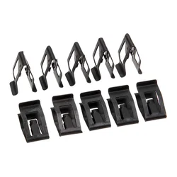 10Pcs Car Interior Retainer Rivet Clip Universal Car Front Console Dashboard Auto Trim Metal Retainer Black Rivet Fastener Clip