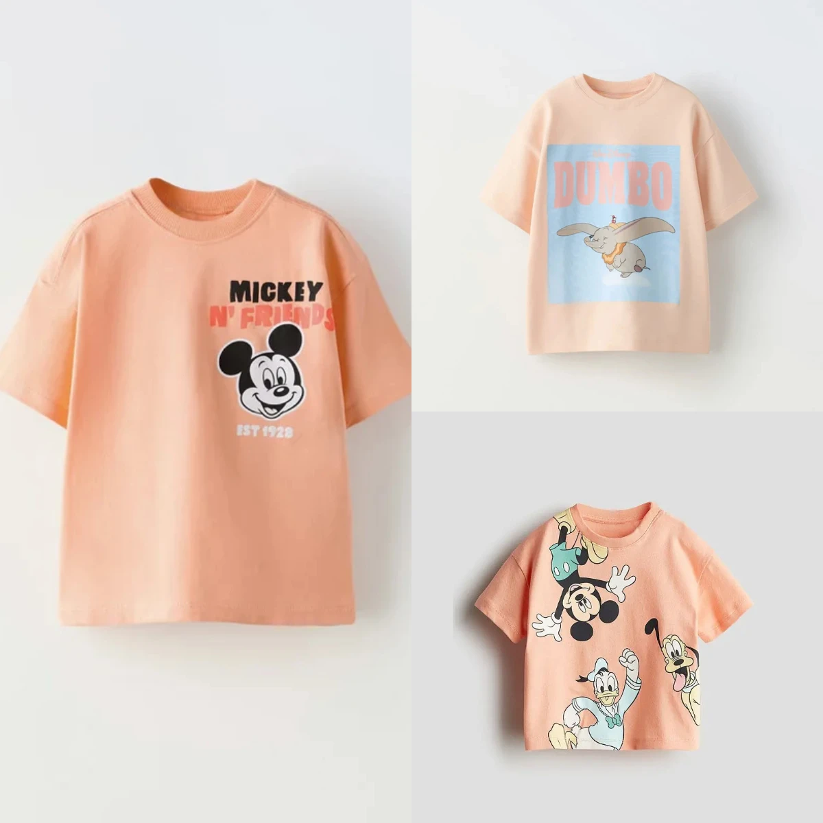 

Футболка с принтом Микки, летняя новая дизайнерская одежда для мальчиков и девочек, модные повседневные спортивные топы с круглым вырезом, милые футболки с героями мультфильмов для малышей