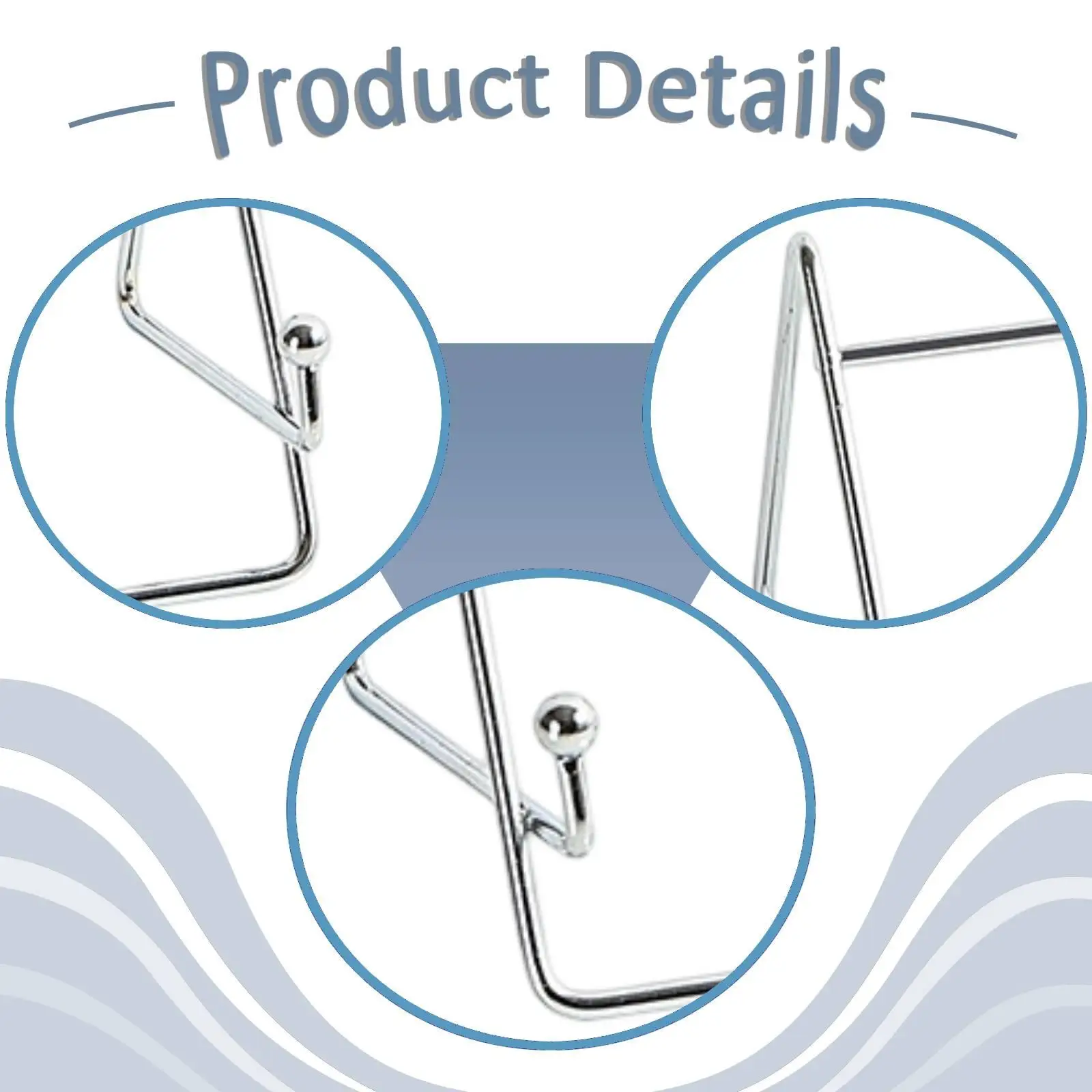 Smartphone Holder Iron Display Stand Phone Stands Display Metal Frame Holder for Decorative Plates Picture Office Desk