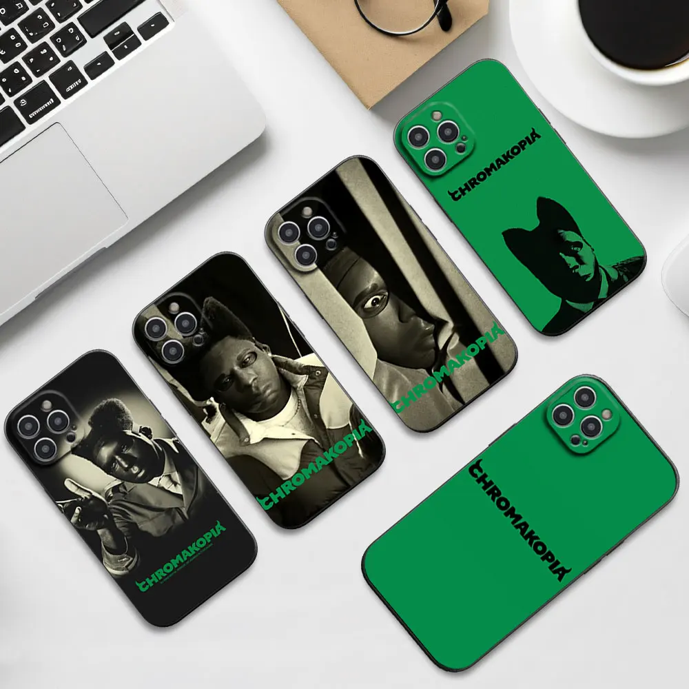 Rapper T-Tyler the C-Creator Chromakopia Phone Case For iPhone 16 11 12 13 14 15 Pro Max Plus Black Soft Shell