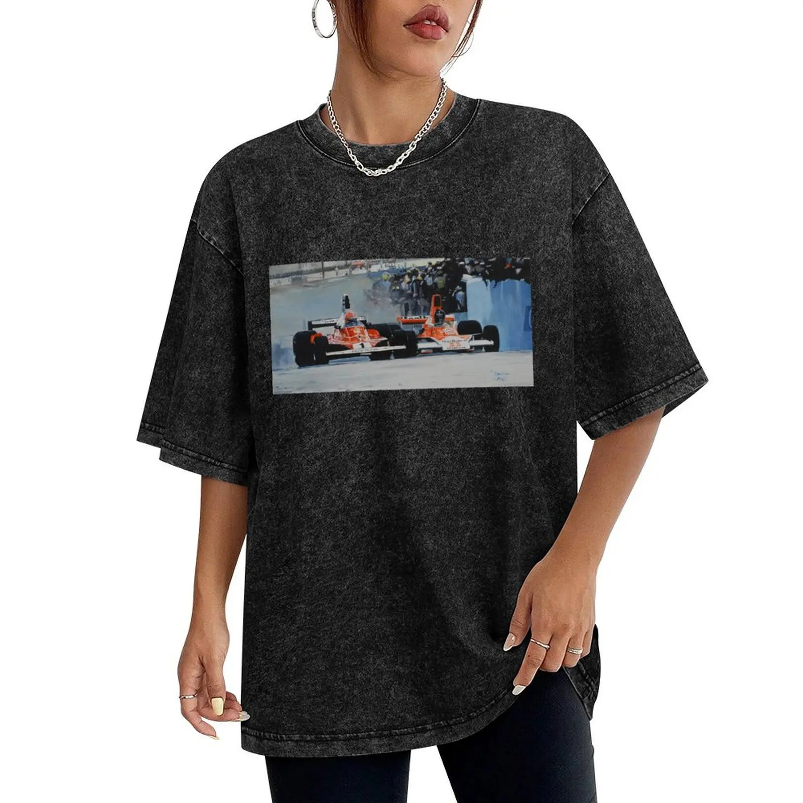Niki Lauda vs James Hunt T-Shirt anime clothes designer shirts Louboutins croswit shirt man mens big and tall t shirts