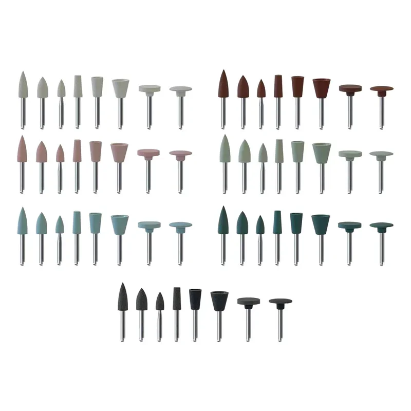 

GREATLH 8pcs/set Dental Silicone Rubber Porcelain Teeth Polisher Composite Resin Polishing Tools Dental Supplies