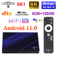 Amlogic S928X-K Android 11.0 UGOOS SK1 TV BOX Audio ATMOS DTS HD Widevine L1 WiFi6 BT5.2 1000M 8K Media Player Dolby Vision