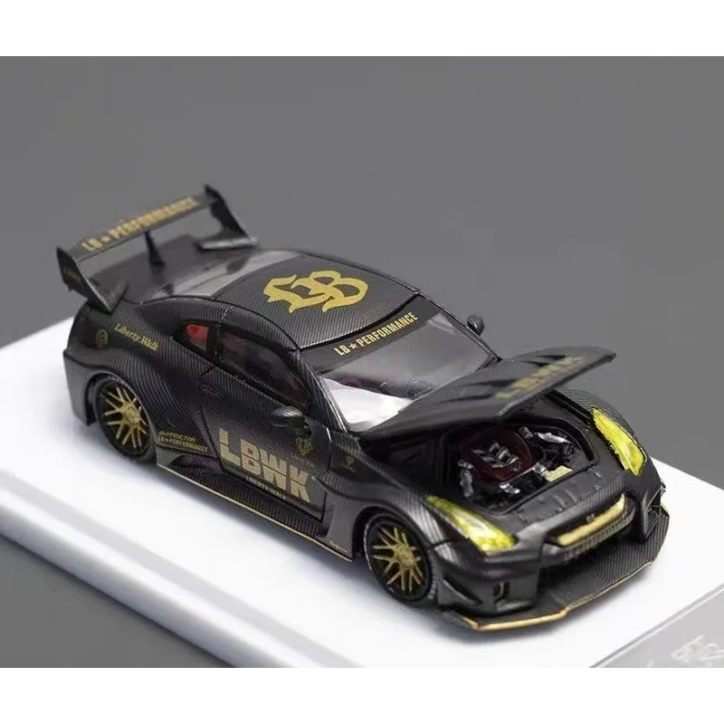 

Car Demon King 1:64 LBWK Nissan GTR-R35, exhibition limited edition, die cast alloy car model, adult collectible ornament.