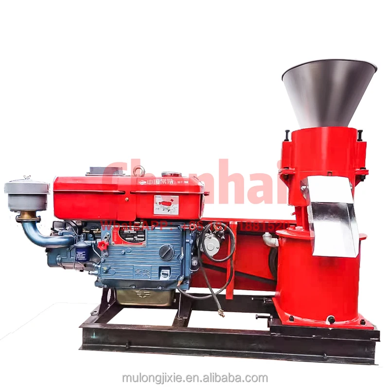 

300-500KG 24HP animal feed making machine machine to make animal food pellet mill Engine Feed Processing Machine