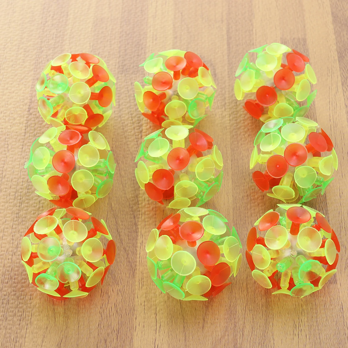 

9pcs Glowing Cup Bounce Funny Kids Toys Sticky Multicolored Party Favors Carnival Prizes Classroom Incentives