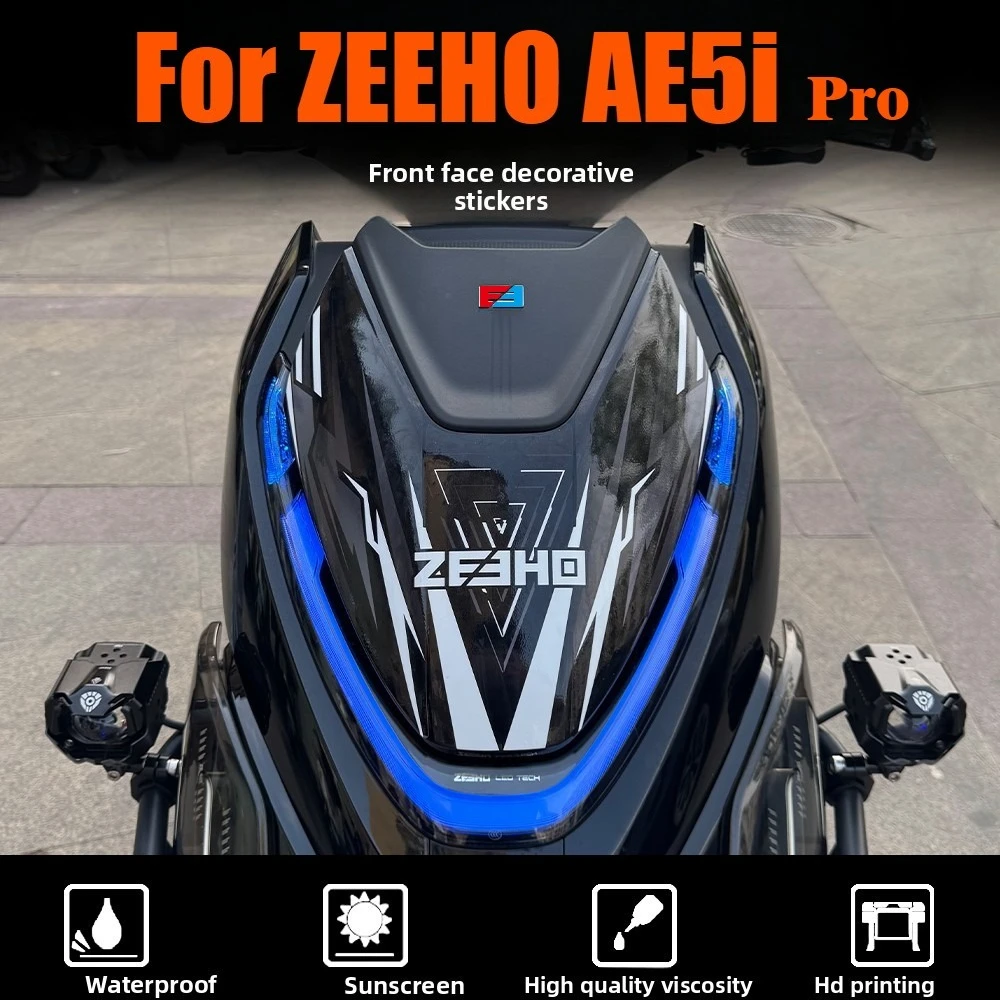 

Для ZEEHO AE5i PRO наклейки на обтекатель, передняя голова, водостойкая виниловая наклейка с GPS, предупреждение для электрического скутера, украшение, аксессуар
