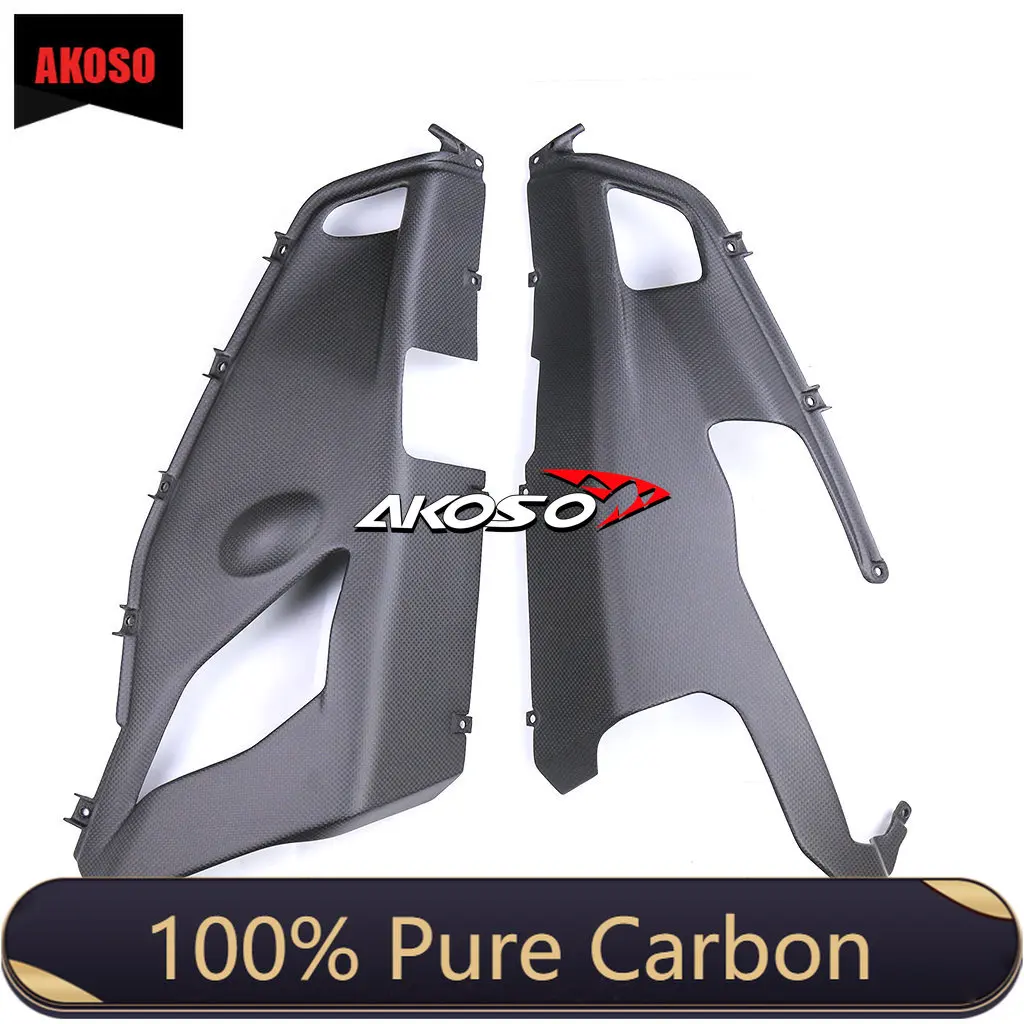 

100% Full Dry Carbon Fiber Motorcycle Fairing Kit Lower Side Fairings Kit For Ducati Panigale V4 / V4S /V4R 2022 2023