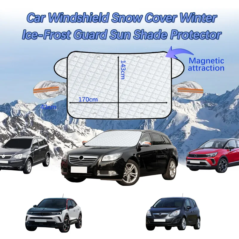 

Car Waterproof Cover Covers Awning Anti-Snow Windshield Proof Protective Cotton Sunshade Anti Ice Frost For Opel Mokka Crosslan