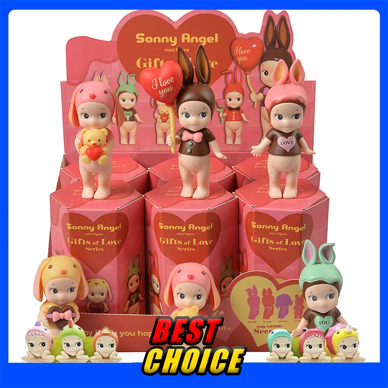 Sonny Angel 20th Anniversary Christmas Series Blind Box Tokoh Anime Boneka Ornamen Mainan Penggemar untuk Anak-anak Koleksi Hadiah Liburan
