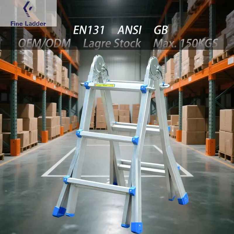 LQ Prima aluminum ladder with hook 6m aluminum scaffold ladder aluminum folding boat ladder