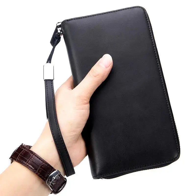 2024 Rfid 36 Slots Wallet Split Solid Female Purse Business Credit Card Holder Blocking Anti Theft Phone Bag Large Capacity