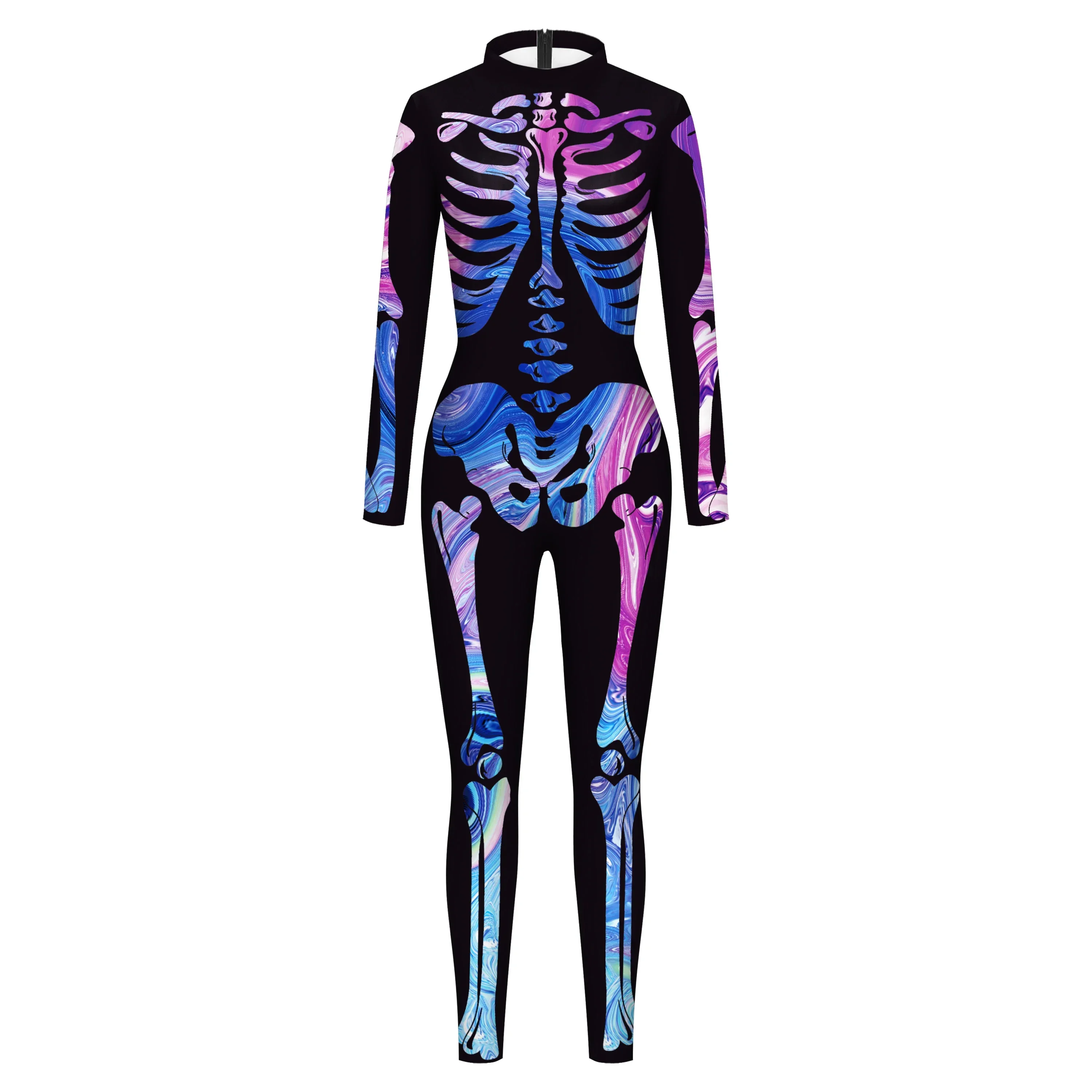 

Women Cosplay Human Skeleton Printed Halloween Devil Ghost Cosplay Costume Fancy Dress Carnival Theme Party