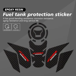 CBR500R 2024 Motorcycle Tank Pad Fit For HONDA CBR 500 R 2019-2023 Transparent Fish Bone Decal Carbon fiber texture