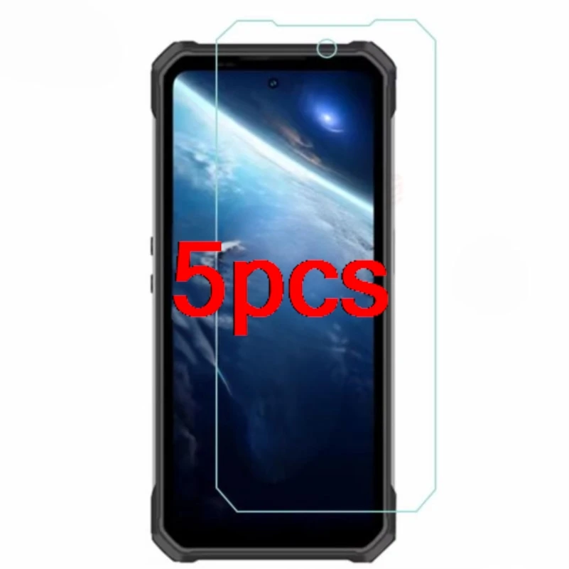 

5PCS HD Tempered Glass Guard for Oukitel WP100 Titan Clear Safety Screen Protector Thin 2.5D Protective Film Shell Cover