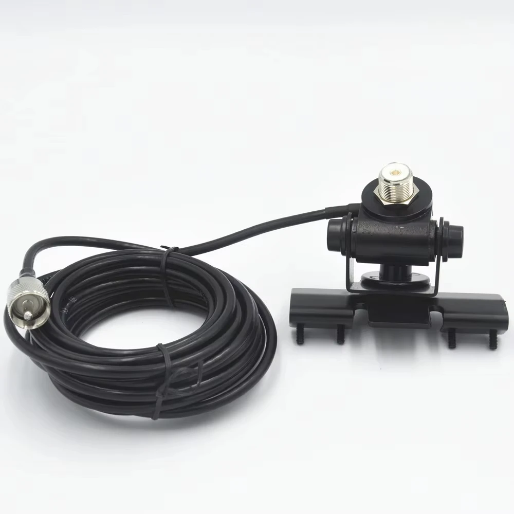 RB-400 Car Antenna Clip with 5 Meter Coaxial Extend Cable for MD-9600 KT-8900 Mobile Radio