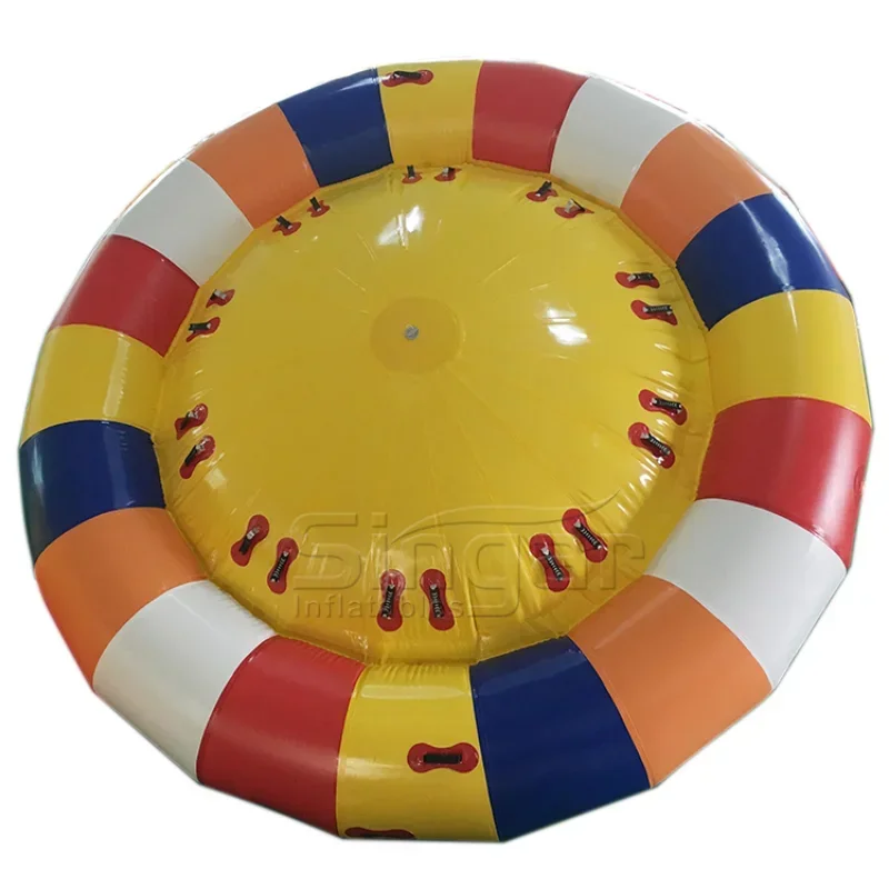 Selected Good Items 2025 Cross-border 6 Seater Auto Revolving Inflatable Towable Aqua Park Twister Boat