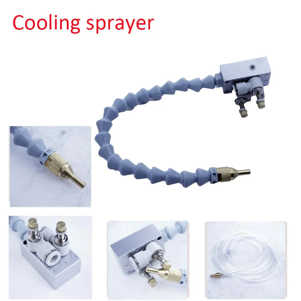 

Cooling Sprayer Mist Coolant Lubrication Spray System for 8mm Air Pipe CNC Lathe Milling Drill Engraving Machine Tool