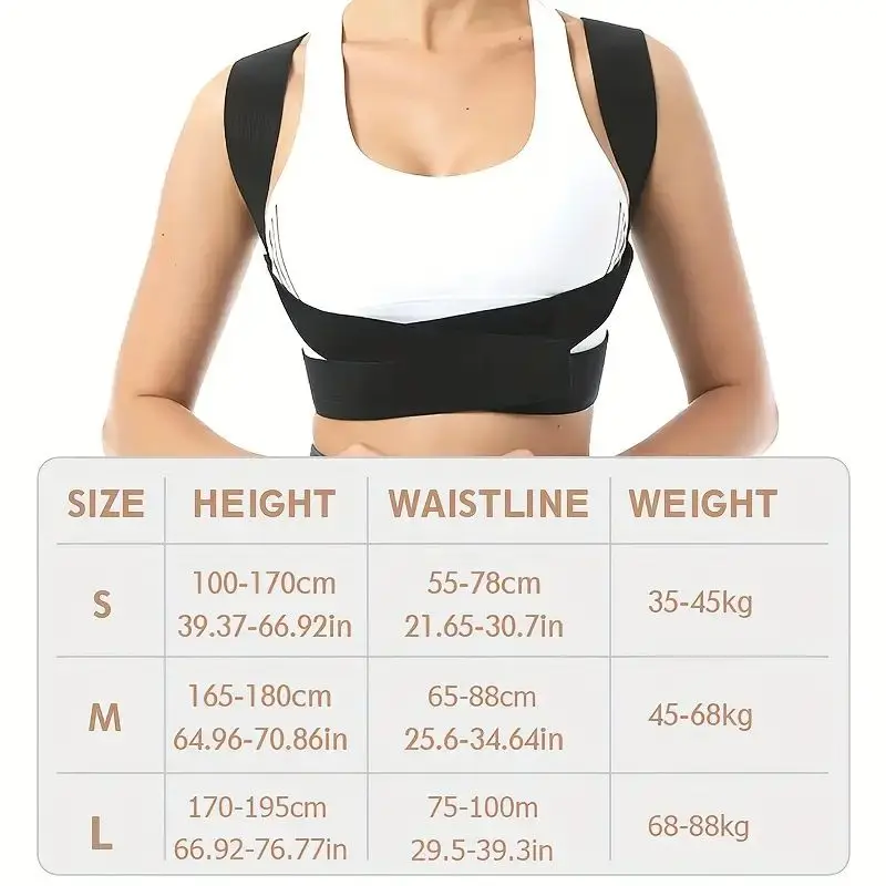 Adjustable Posture Corrector Back Brace Shoulder Back Support Shoulder Upright Shoulder up Straight Back for Woman