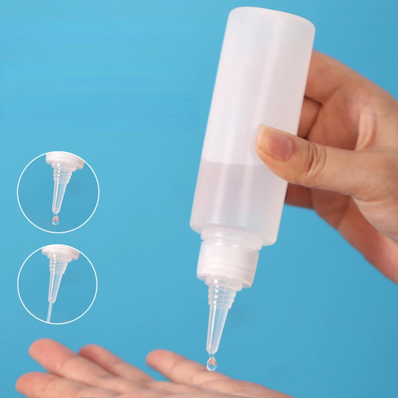 30/60/100ml Leere Plastikflaschen mit Schraubverschluss, Quetschflaschen für Flüssigkeit, Tinte, Öl, Tropfflaschen, Pigmentbehälter, Nachfüllbare Flaschen