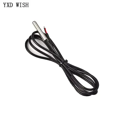 DS18B20 10M Waterproof Digital Temperature Temp Sensor Cable Probe 18B20 10 Meter 1000CM Cable Probe Temperature Sensors