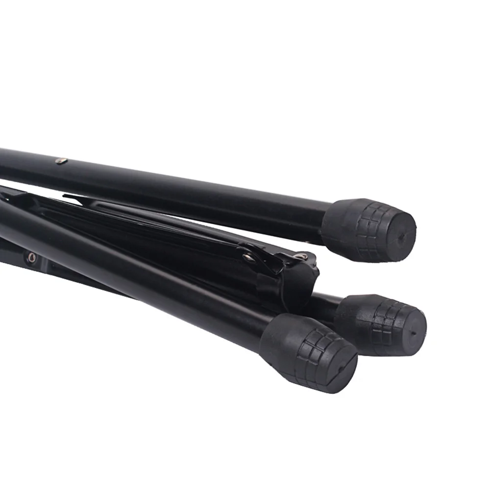 

8 Inches Dumb Drum Holder Tripod Shelf Triangle Bracket Black Percussion Accessory