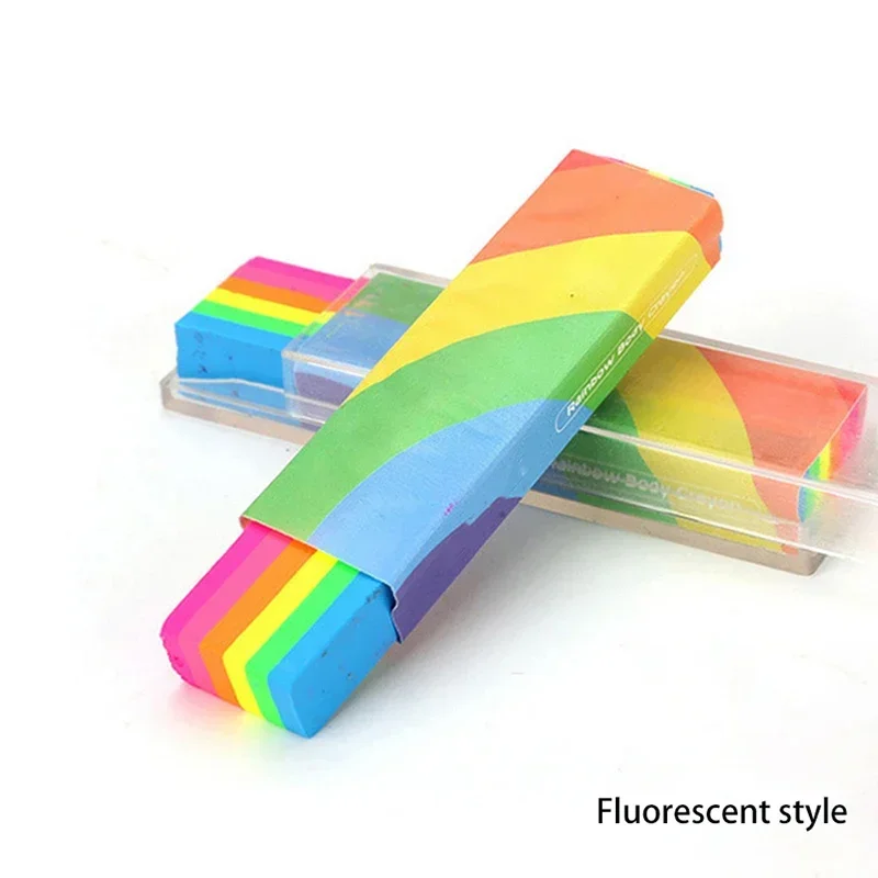 قابل للغسل الجسم اللوحة عصا الفن اللوحة ماكياج قوس قزح متعدد الألوان هيئة الفن للوجه الطلاء الملون القلم الطرف الديكور