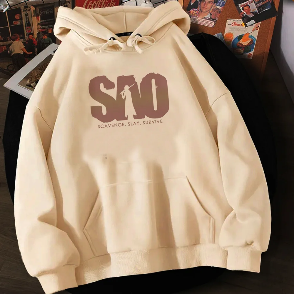 Sword Art Online-Sudadera con capucha para mujer, top de manga larga, Jersey gótico, ropa harajuku para mujer