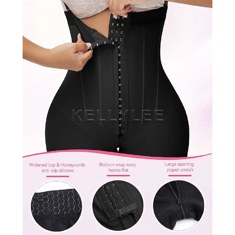 Adjustable Post Surgery Columbian Fajas Slim Fit Open-Breasted Shapewear Elastic Sleeveless Bodysuits Slim Fit Women's Girdles
