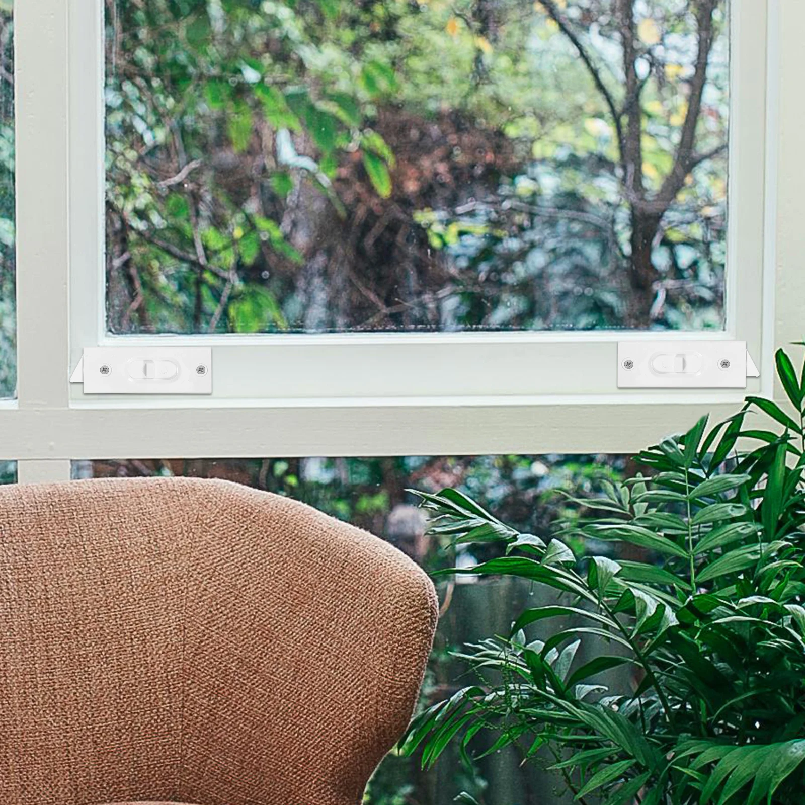 

1 Pair Tilt Plastic Snap-In Replacement Locks For Security, Durable Window Latch Supplies, Small Latch Pair Parts, Spring-Loaded