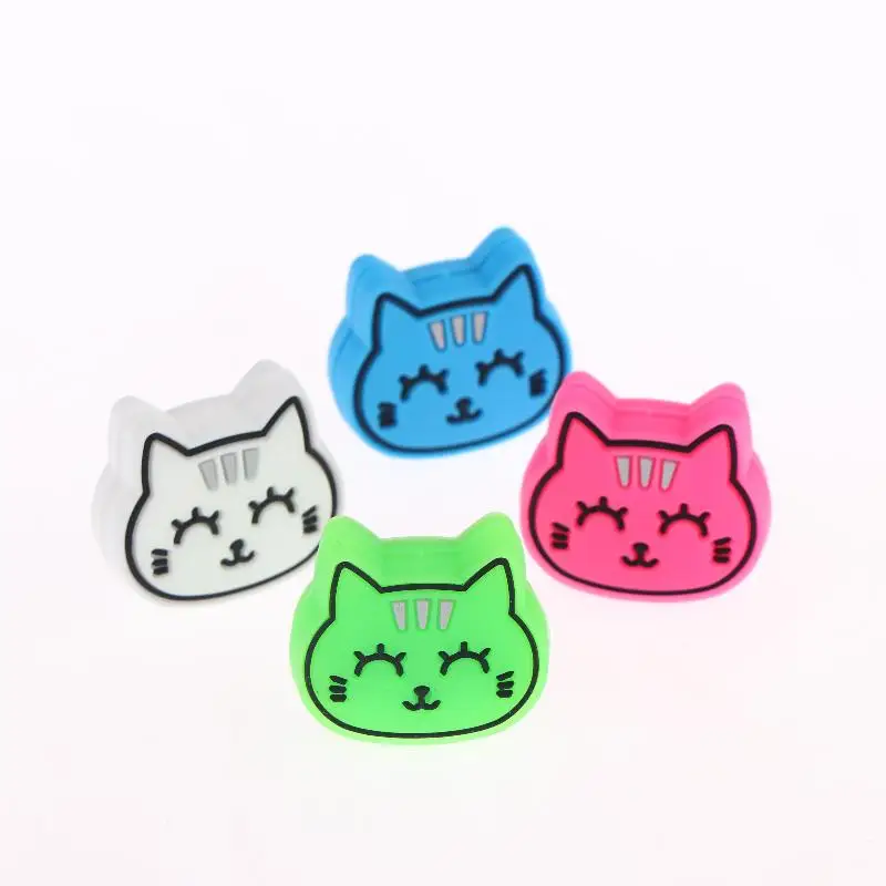 

Cute Cartoon Cat Shaped Tennis Vibration Dampener Silicone Shock Absorber To Reduce Tenis Racquet Vibration Dampeners