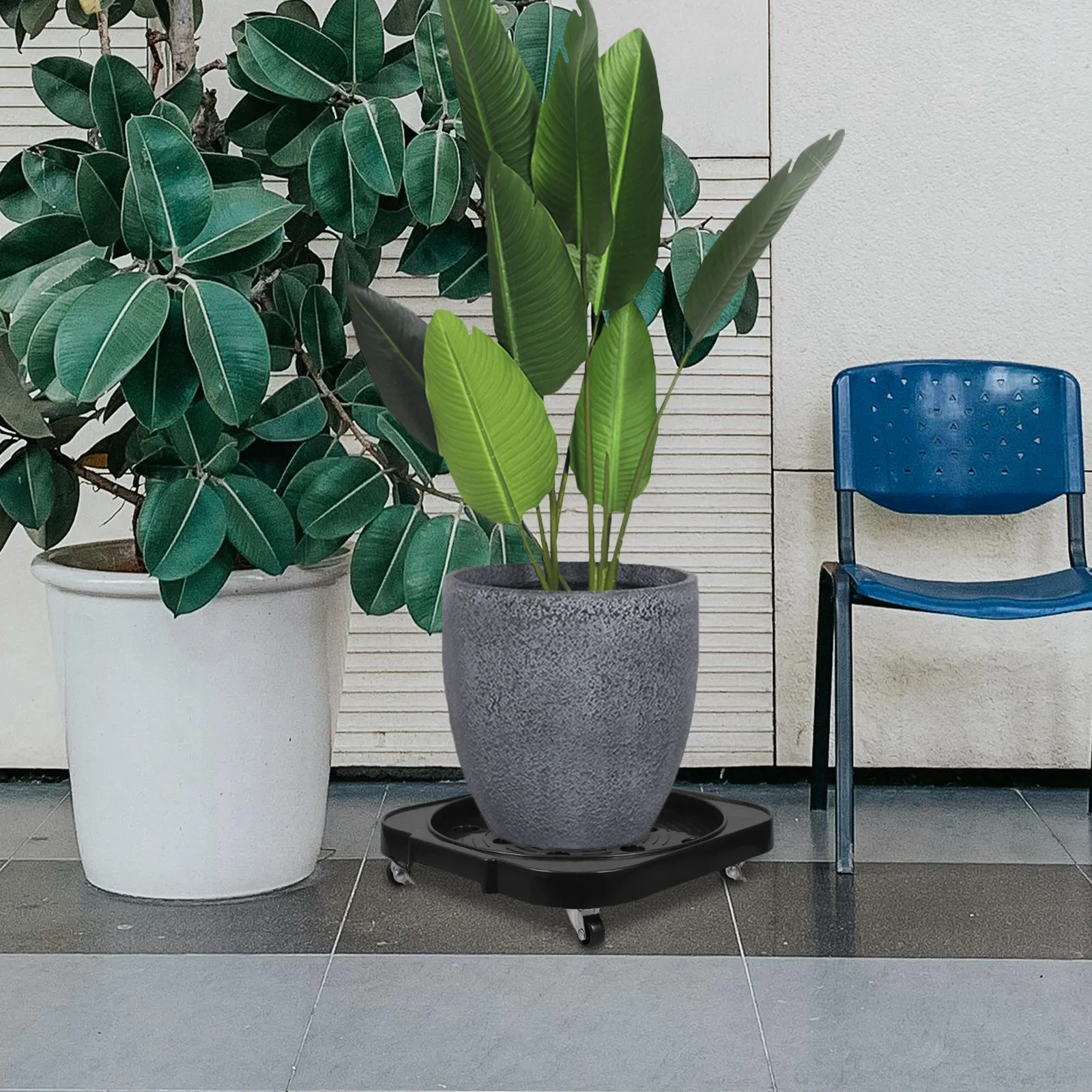 

Подставка для пропанового баллона с тормозными колесами, вращающаяся база для газового баллона, для хранения на открытом воздухе, передвижной поддон для растений, кашпо на колесах