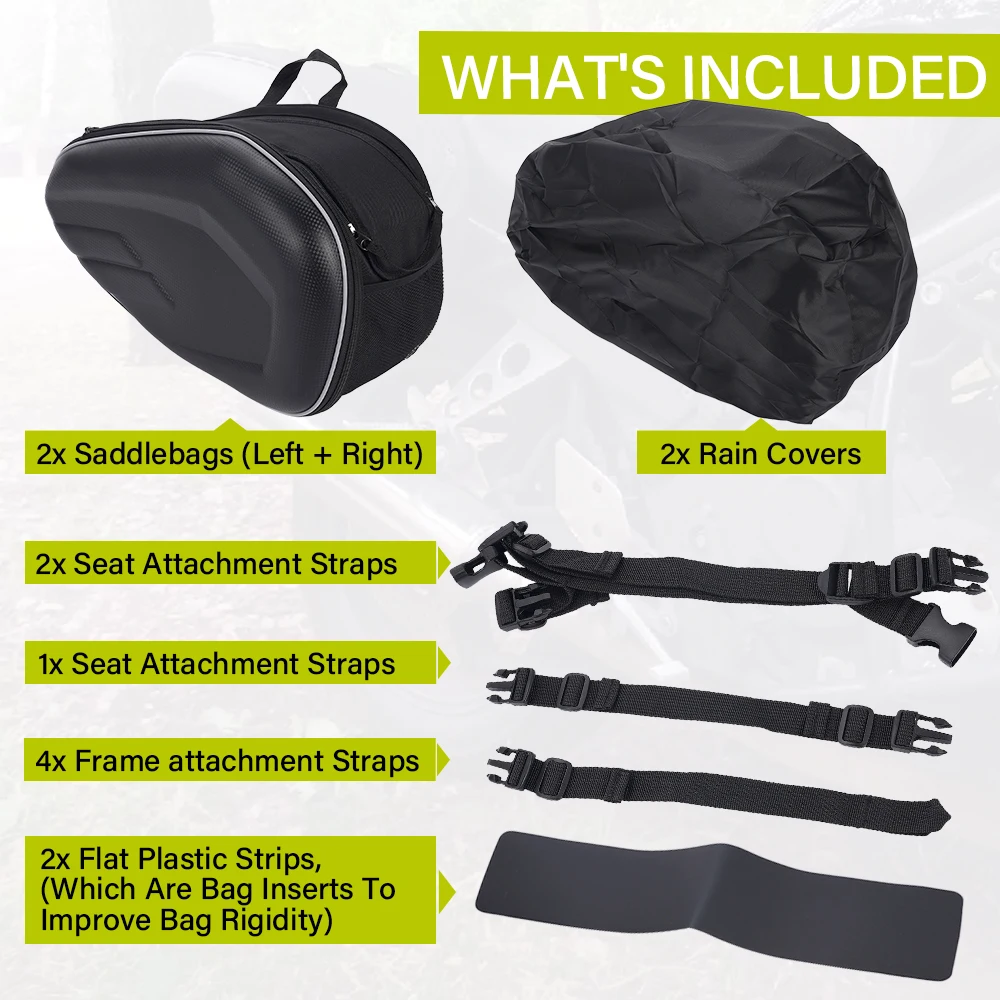 Universal Motorcycle Saddle bag Multi-purpose Waterproof Backpack Side Tool Bag Leather Luggage For Cruisers Touring Motorcycles