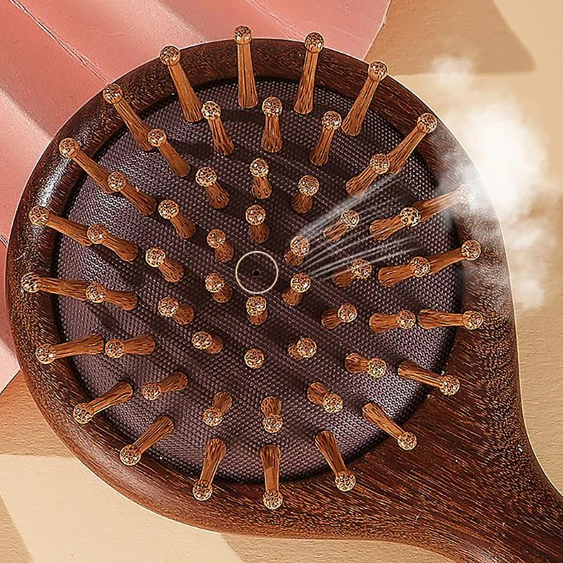 

Mini Golden Sandalwood Air Bag Comb Air Cushion Anti Static Massage Wood Comb Curly Hair Comb Brush Hair Curly Hair