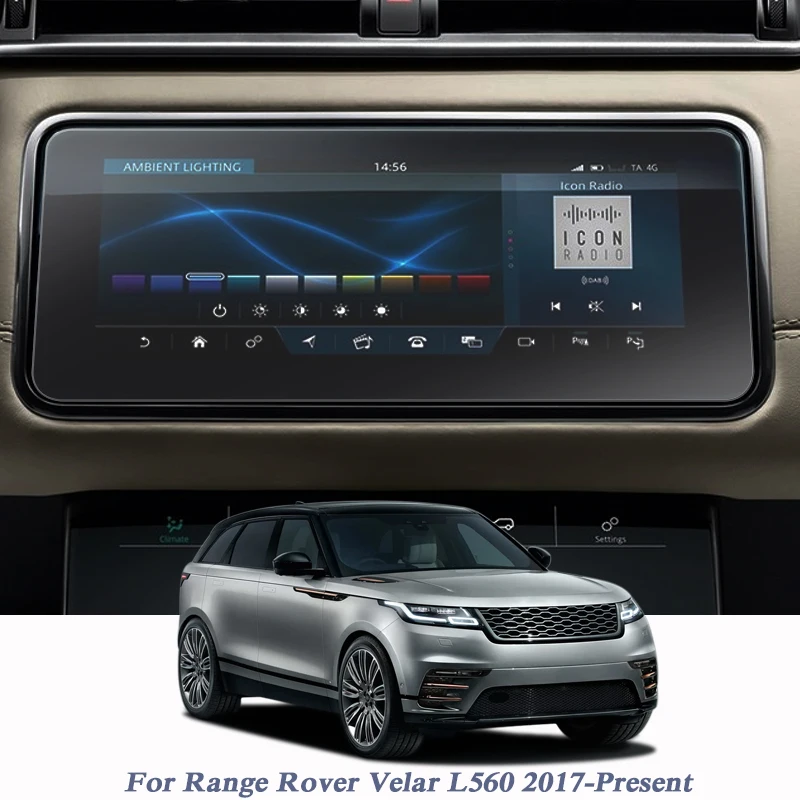 Car Styling TPU Climate Control Film GPS Navigation Screen Film Dashboard Display Film For Range Rover Velar L560 2017-Present