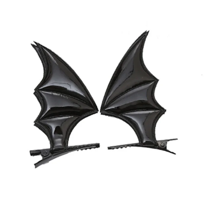 Cosplay Devil Hair Clips Cartoon Bat Wing Headwear for Halloween Party Devil Wing Hairpin Bangs Clips Party Supplies