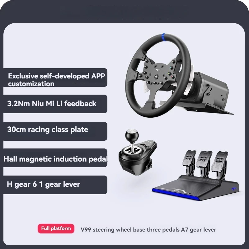Computer PS4/5 Horizon 5 Euro Card 2 Gaming Steering Wheel Simulator V99 European Truck Simulator 2 Car Driving PC