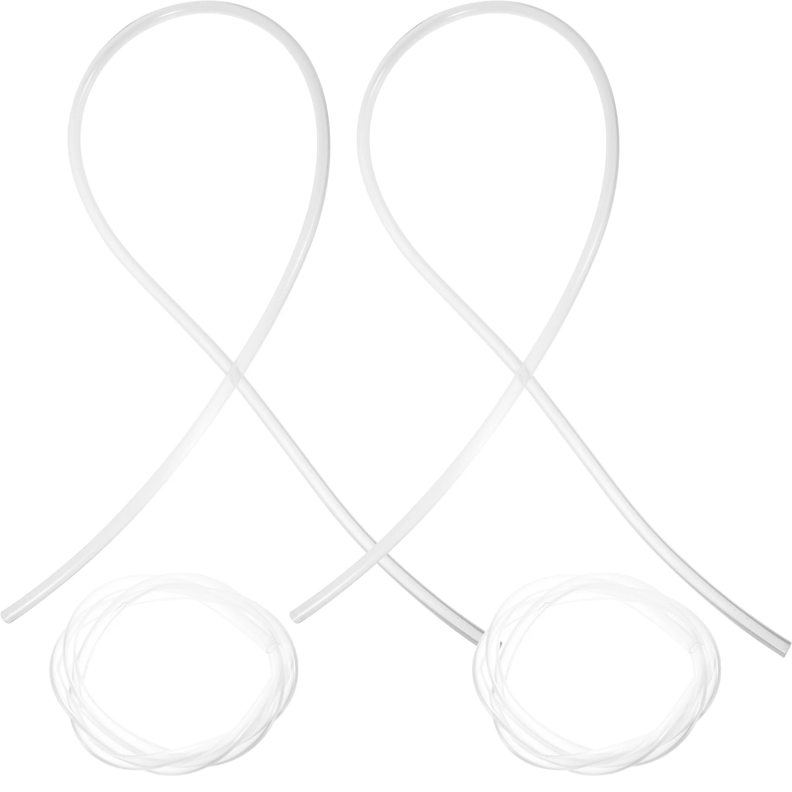 

4Pcs Drinking Water Pump Hose Silicone Tubing for Automatic Dispenser Wear Resistant Soft Bendable Extended Length Reliable Flow