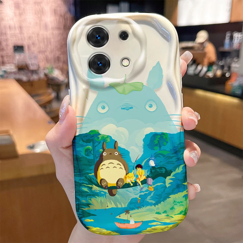 T-Totoros Case for Xiaomi Redmi Note 13 12 11 Pro Plus 4G 5G 13C 12C Turbo 12S 11S 10 9 11A 9C Silicone Shockproof Back Cover