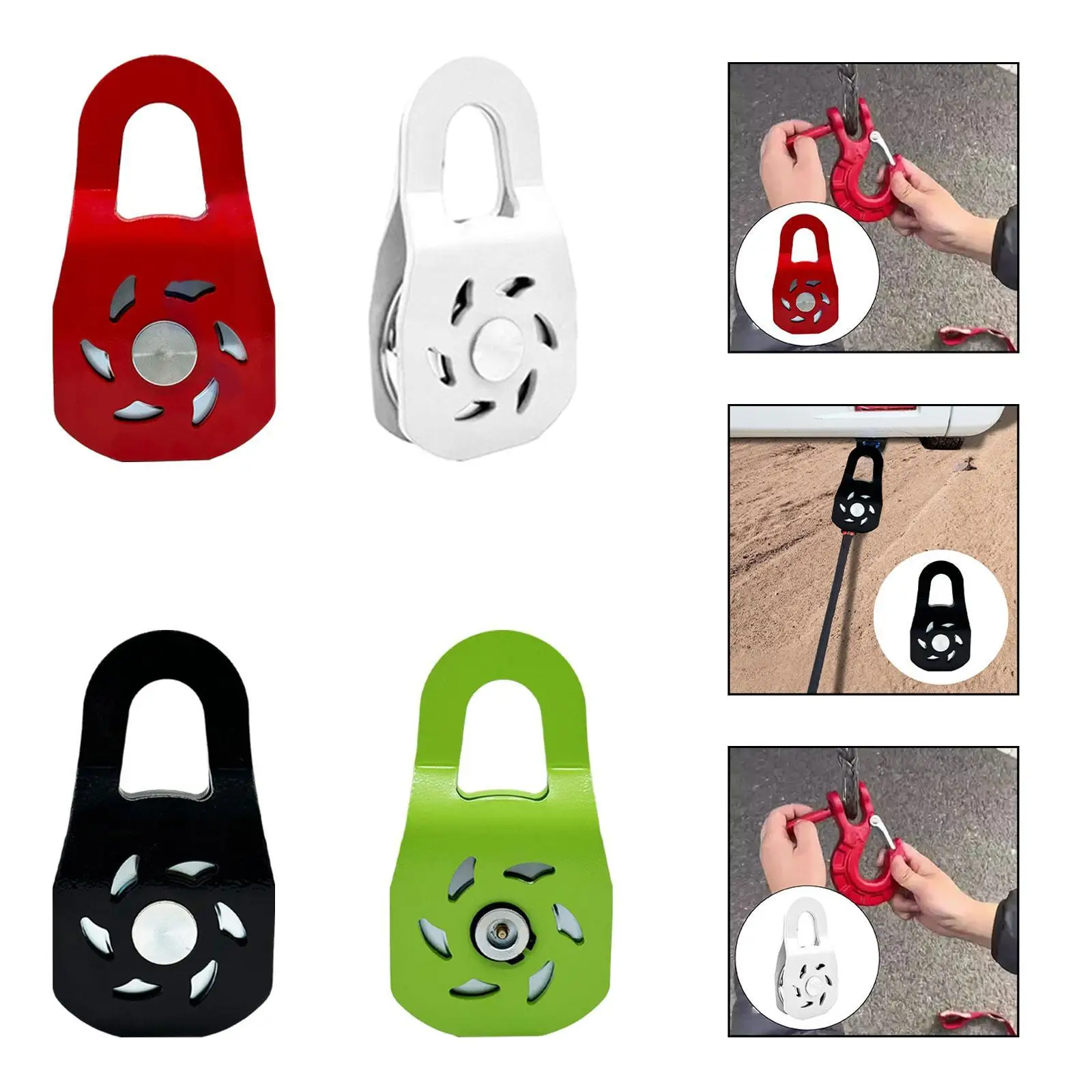 10 طن ونش انتزاع كتلة المهنية الثقيلة سحب بكرة كتلة على الطرق الوعرة الانتعاش ملحق لشاحنة جرار ATV UTV