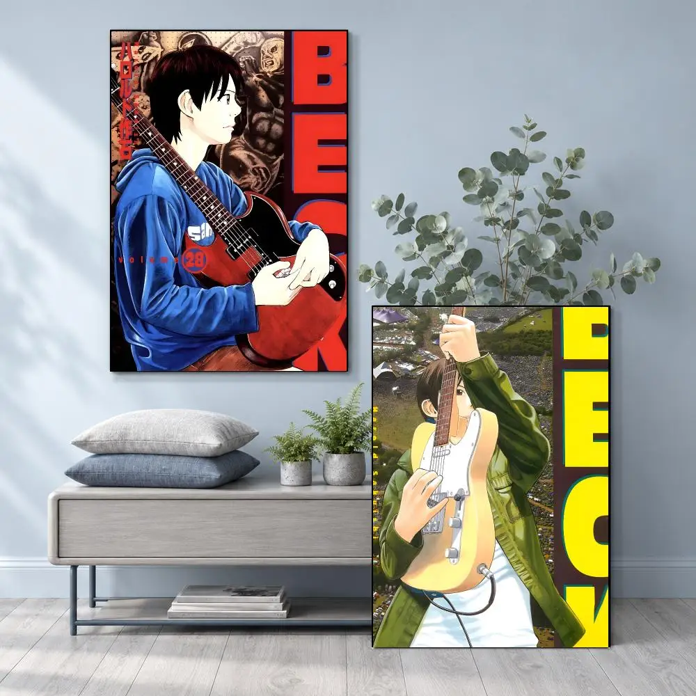 Bold Raw Stylish Music Anime B-Beck Mongolian Chop Squad Poster Frameless PP Self Adhesive Aesthetic Room Gift Decor