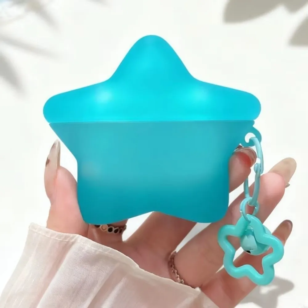 Yellow/Blue Earphone Case Star Shape Shockproof Headphone Case Silicone Scratch Resistant for Airpods Pro/Pro 3/3/4