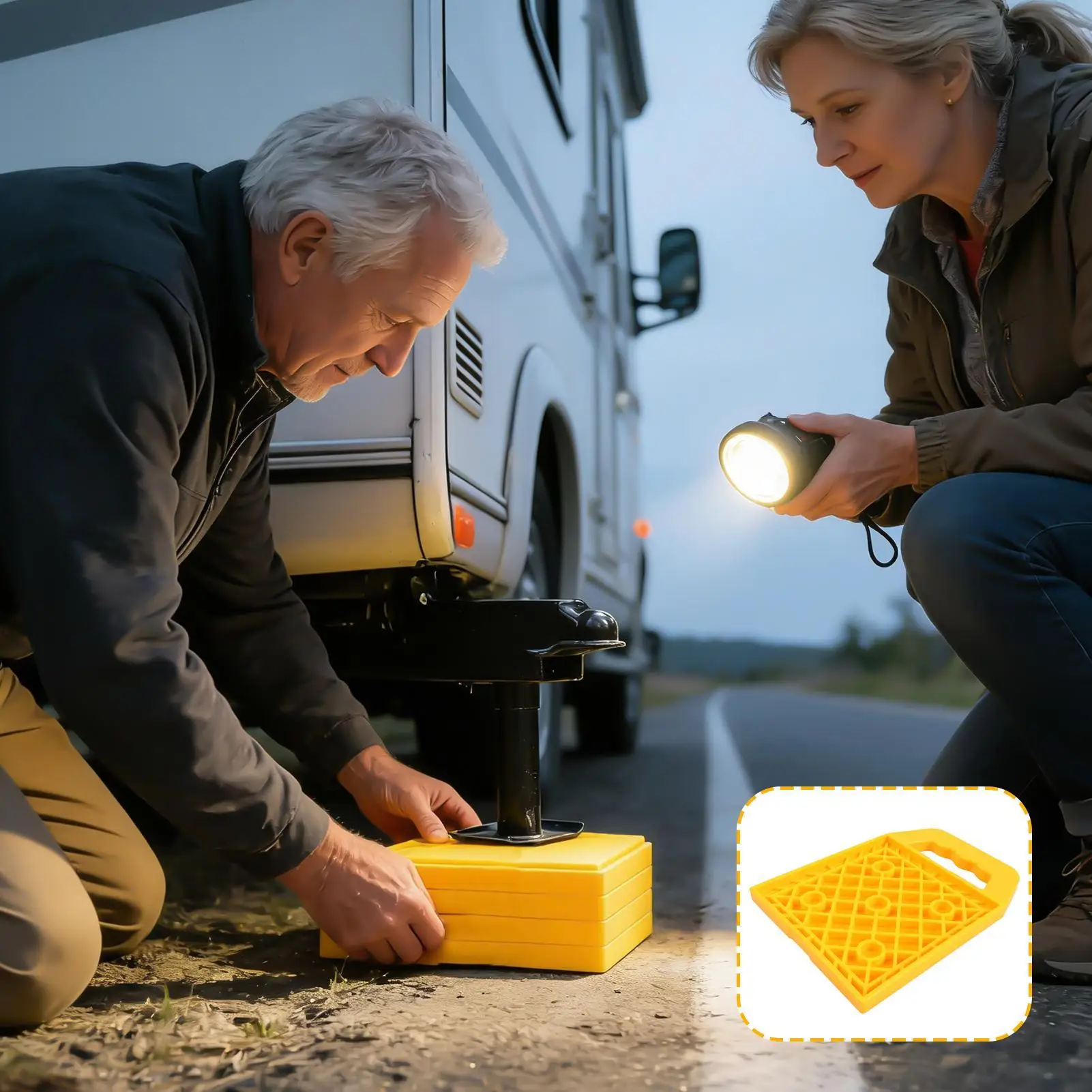 

Rv Stabilizer Pads Heavy Duty Stabilizing Block Rv Jack Blocks Pads For Crane Trailer Tow Truck Automotive Sedan Pickup