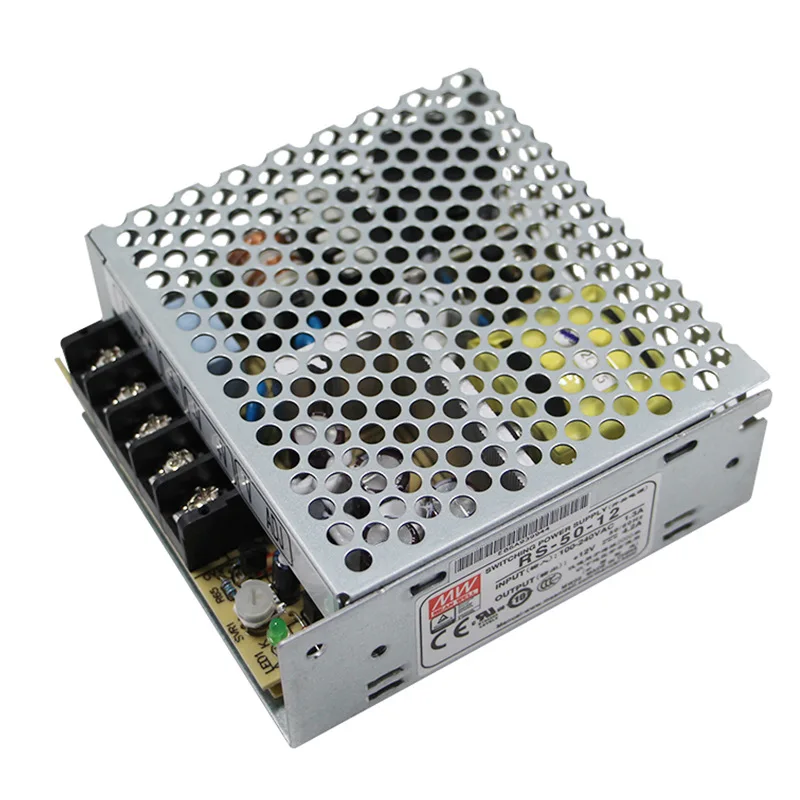 MEAN WELL 50W 5V 12V 15V 24V 48V Single Output Switching Power Supply RS-50-5 RS-50-12 RS-50-15 RS-50-24 RS-50-48