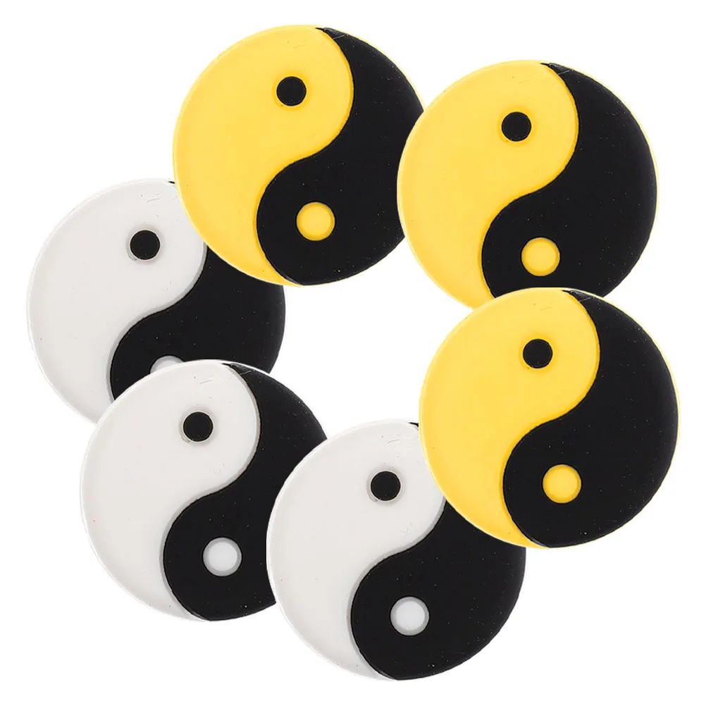 

6Pcs Tennis Racket Dampener Silicone Shock Absorber Improve Control Comfort Vibration Dampener Tennis Accessory