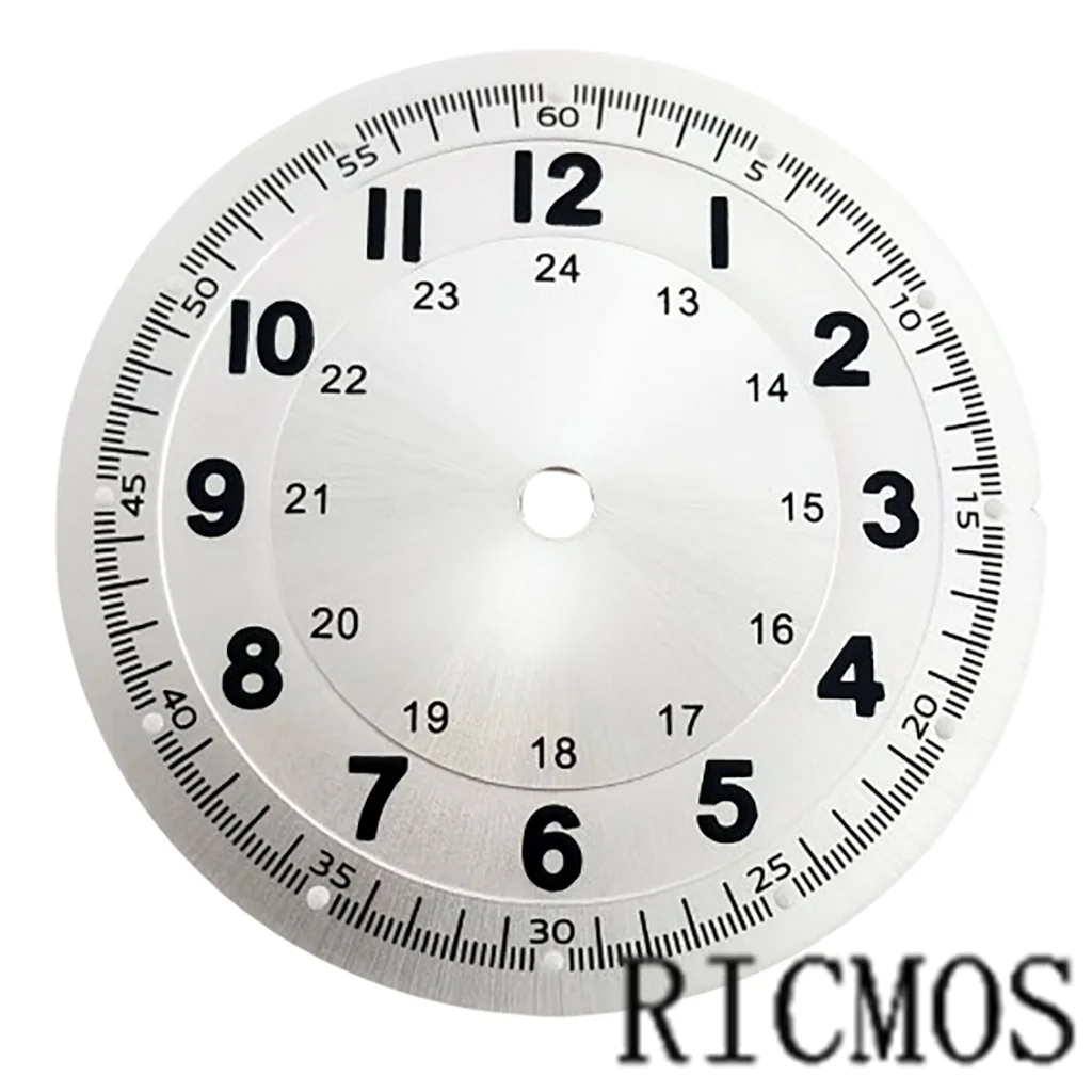 NH35 Field Pilot Classics Sterile 29mm watch Dial white/black/green/purple color for NH35/36 Miyota8015 DG2813 ETA2824 Movement