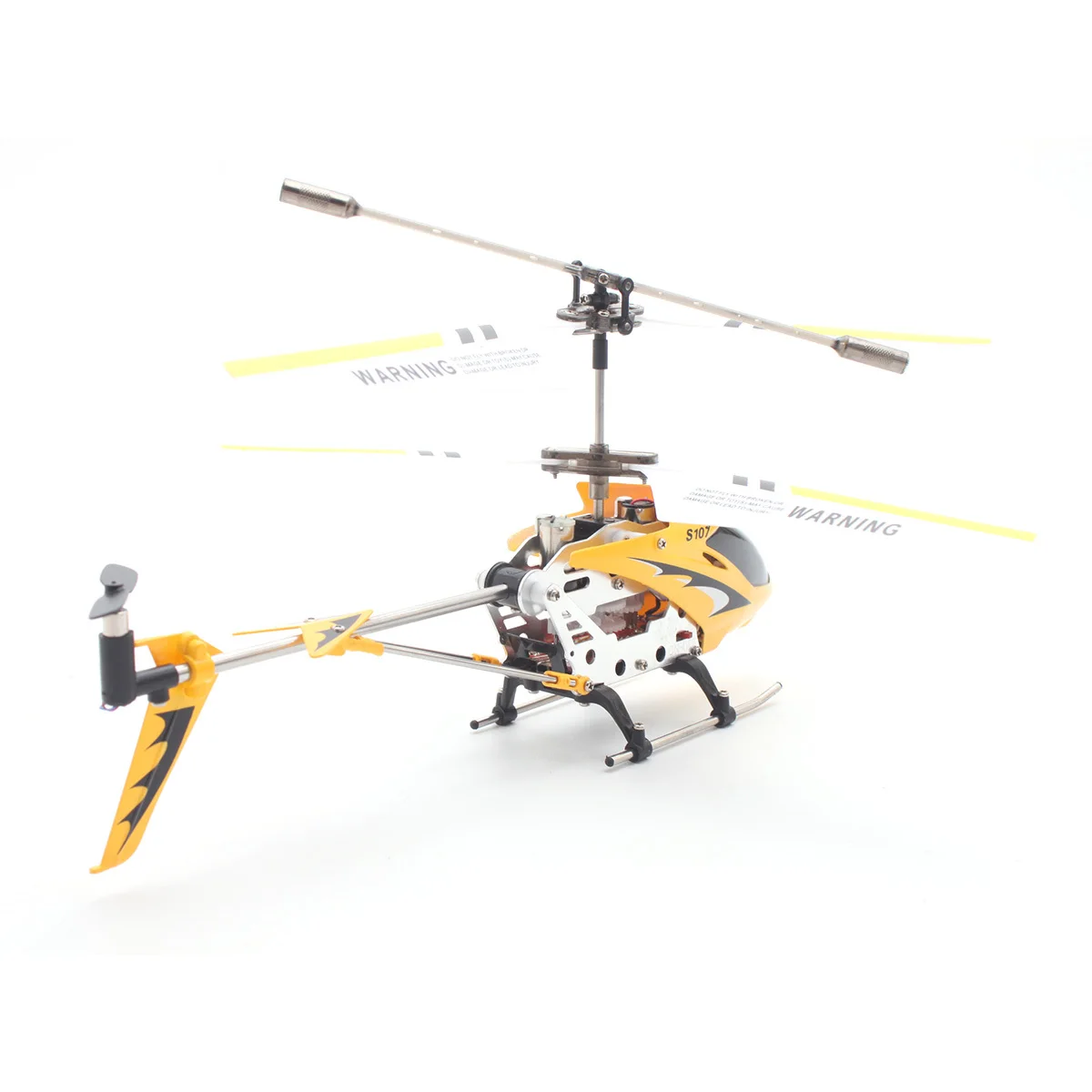 

Mini Rc Helicopter 3 Channel Infrared Remote Control With Gyro Led Light For Night Flying Indoor S107G Yellow