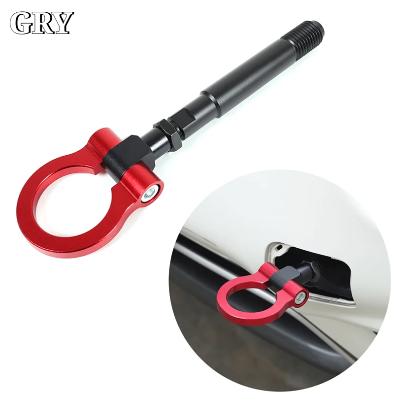 

Car Forward Trailer Hook Tow Ring Bumper Tow Hook Trim For Nissan Juke F15 2011-2019 Aluminum Alloy Exterior Car Accessories